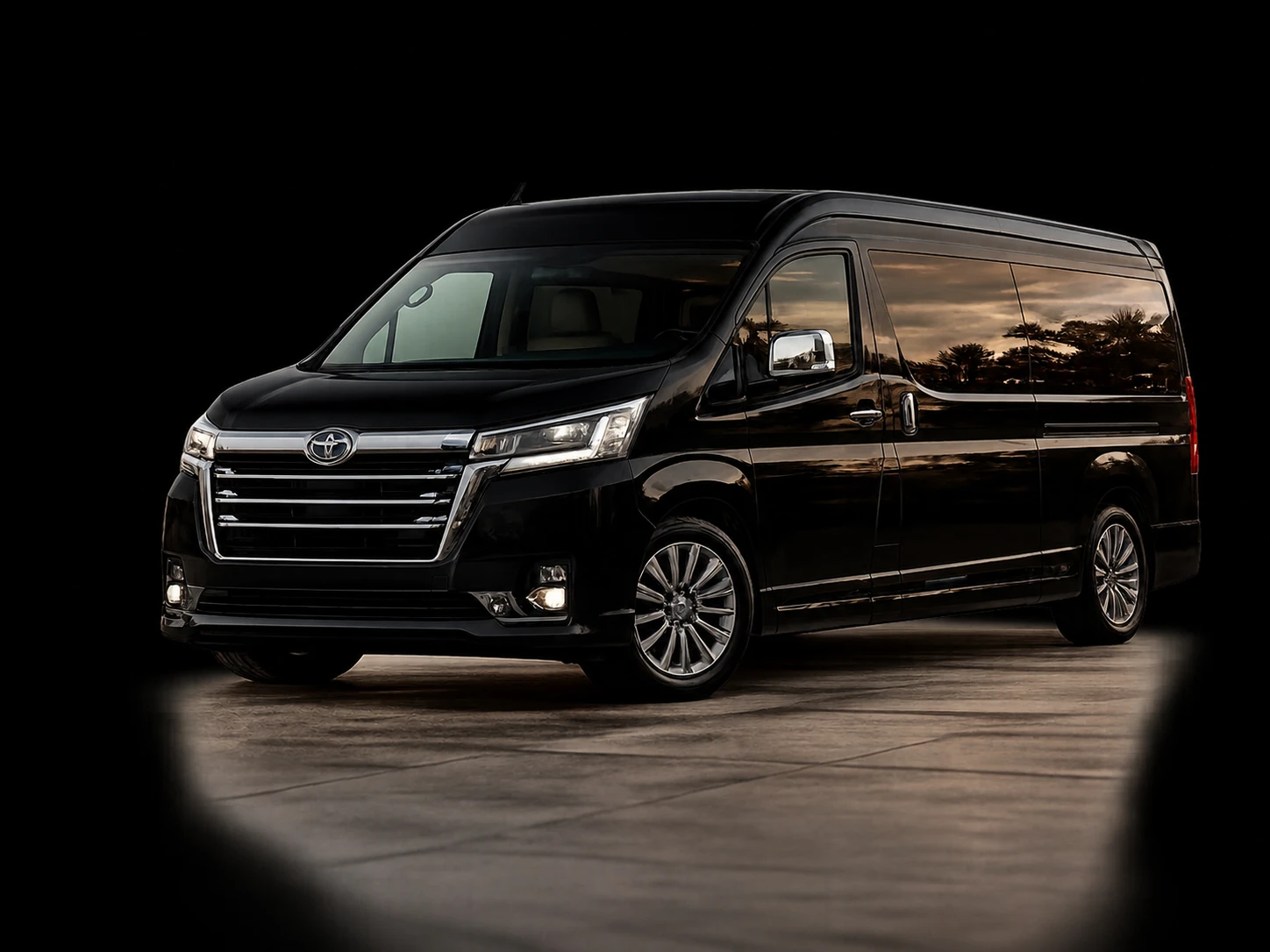 Toyota Hiace for chauffeur service Jeddah and private transfers