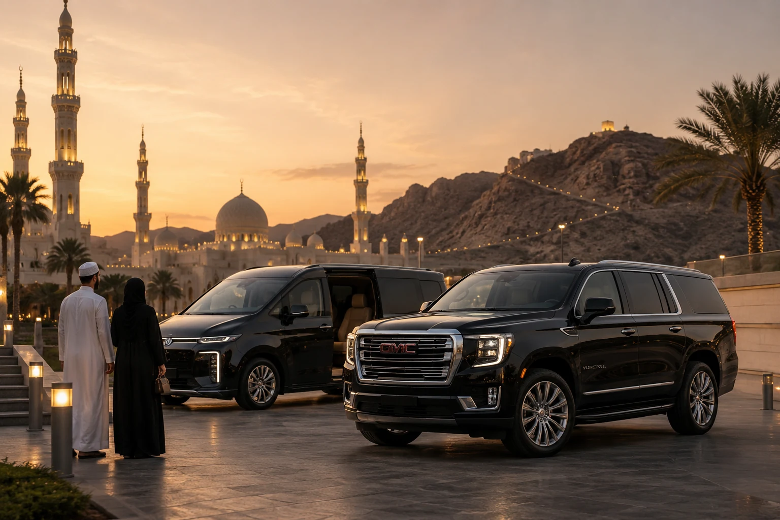 Private car for Makkah Ziyarat tour with chauffeur